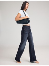 stradivarius d92 τζιν σε ίσια φαρδιά γραμμή με σκισίματα μπλε overdye 38
