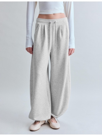 stradivarius παντελόνι jogger barrel με απαλή υφή και στοπ
