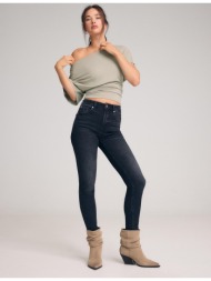 stradivarius skinny τζιν με κανονική μέση σκούρο μαύρο 44
