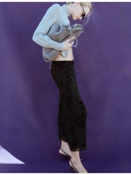 stradivarius ίσια μίντι φούστα από τούλι μαύρο xs