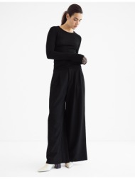 stradivarius μπλούζα με μακρύ μανίκι από 100% βαμβάκι supima® μαύρο xl