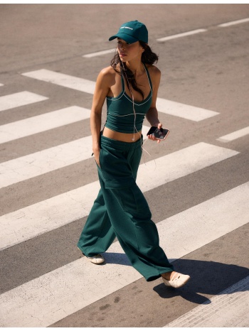 stradivarius cargo παντελόνι jogger χακί xl