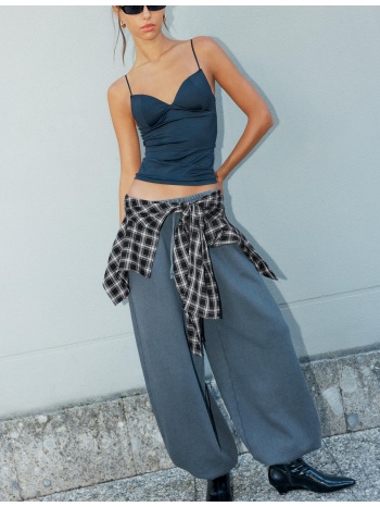 stradivarius πετροπλυμένο παντελόνι jogger φούτερ με