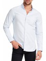 πουκάμισο μακρυμάνικο guess jefferson m01h21wcjr0-twht
