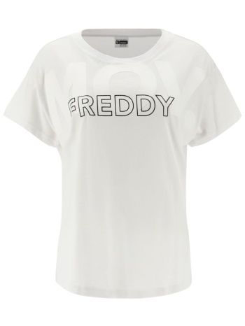 μπλούζα κοντομάνικη freddy με τύπωμα στο στήθος f0wftt3-w σε προσφορά