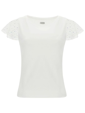 μπλούζα κοντομάνικη freddy με ιδιαίτερα μανίκια s0wtwt17-w σε προσφορά