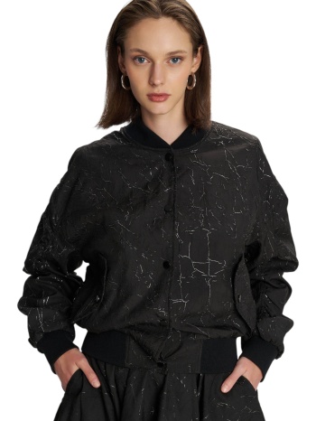 μπουφάν ale bomber με κουμπιά 8921518-black γυναικείο σε προσφορά