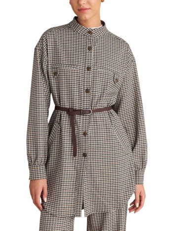 πουκάμισο μακρυμάνικο attrattivo καρό με ζώνη σε προσφορά