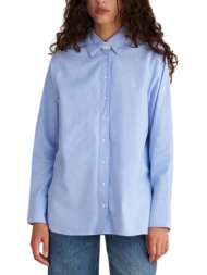 πουκάμισο μακρυμάνικο attrattivo μονόχρωμο 9922227-light blue γυναικείο