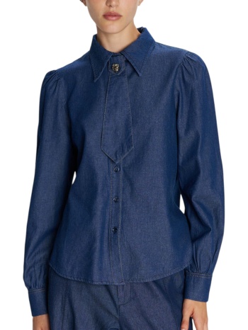 πουκάμισο μακρυμάνικο ale τύπου denim με γραβάτα σε προσφορά