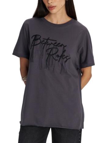 μπλούζα κοντομάνικη ale με lettering 8921579-grey γυναικείο σε προσφορά