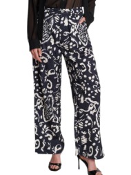 παντελόνι υφασμάτινο ale με abstract print 8921492-black γυναικείο