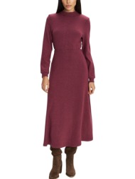 φόρεμα ale μακρυμάνικο μίντι 8921594-merlot γυναικείο