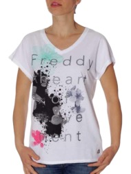 μπλούζα κοντομάνικη freddy με τύπωμα trim7-w0 γυναικείο
