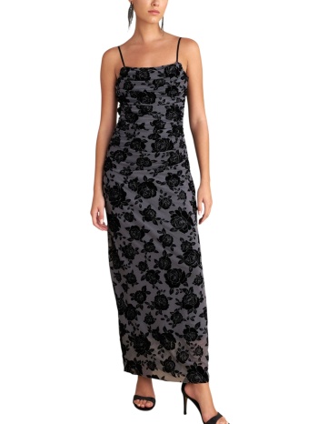 φόρεμα attrattivo με βελούδινα λουλούδια 9921674-grey σε προσφορά