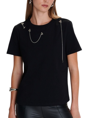 μπλούζα κοντομάνικη ale με αλυσίδα 8921586-black γυναικείο σε προσφορά