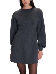 φόρεμα ale μίνι μονόχρωμο 8921536-grey γυναικείο