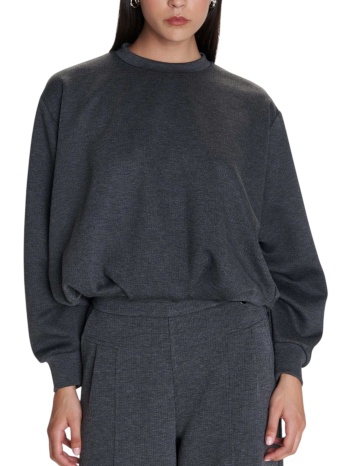 μπλούζα μακρυμάνικη ale φούτερ μονόχρωμη 8921538-grey σε προσφορά