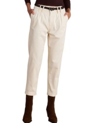 παντελόνι υφασμάτινο attrattivo με ζώνη 9913003g-vanilla γυναικείο