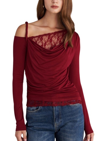 top attrattivo ντραπέ με δαντέλα 9922031-redrose γυναικείο σε προσφορά