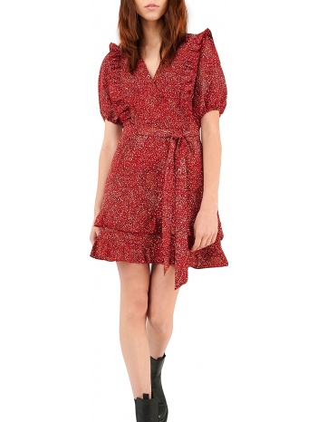 φόρεμα ale κοντό με βολάν 8912413-red