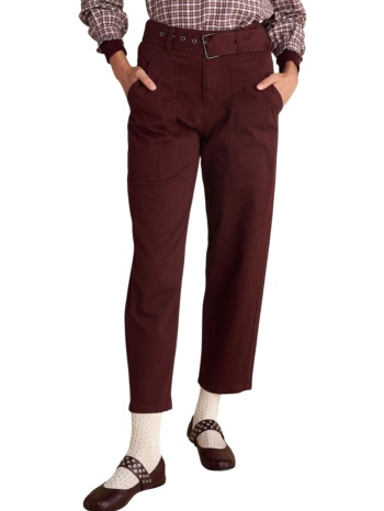 παντελόνι υφασμάτινο attrattivo με ζώνη 9919320c-oxblood σε προσφορά