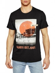 μπλούζα κοντομάνικη guess print m1gi54i3z11-gu0-jblk