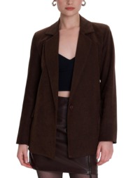 σακάκι ale ίσιο μονόκουμπο 8922416-brown γυναικείο