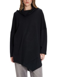 μπλούζα μακρυμάνικη ale μονόχρωμη 8921592-black γυναικείο