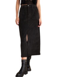 φούστα attrattivo μίντι κοτλέ 9922245-grey γυναικείο