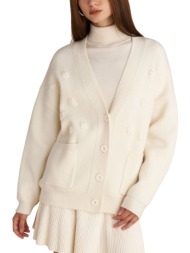 ζακέτα attrattivo με κεντήματα και τσέπες 9p22942-vanilla γυναικείο