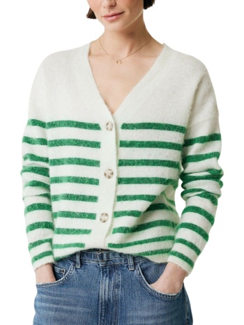 ζακέτα mexx striped v-neck cardigan jo0981036w-pearl white σε προσφορά