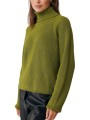 πουλόβερ mexx pullover with roll neck mf006606343w-ochre green γυναικείο