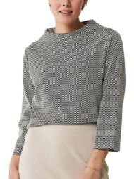 μπλούζα μακρυμάνικη mexx high neck sweater mf007504243w-deep black γυναικείο