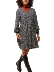 φόρεμα mexx longsleeve v-neck dress tu0617026w-black γυναικείο