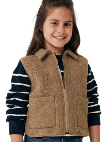 γιλέκο mexx sleeveless fake fur jacket tu0710036g-light σε προσφορά