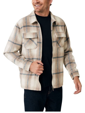 πουκάμισο μακρυμάνικο mexx with zipper mf006401643m-cream σε προσφορά