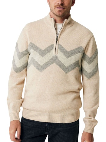 πουλόβερ mexx half zip intarsia knit pullover σε προσφορά