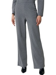 παντελόνι υφασμάτινο mexx easy fit pants knitted jacquard mf007002943w-multicolor γυναικείο