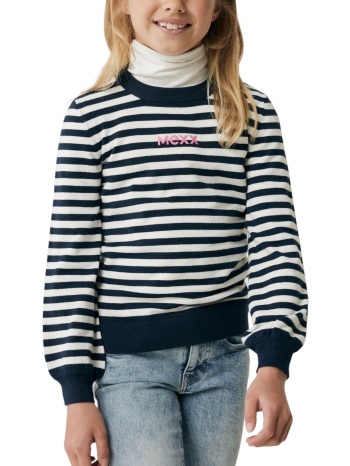 μπλούζα μακρυμάνικη mexx striped balloon sleeved pullover σε προσφορά