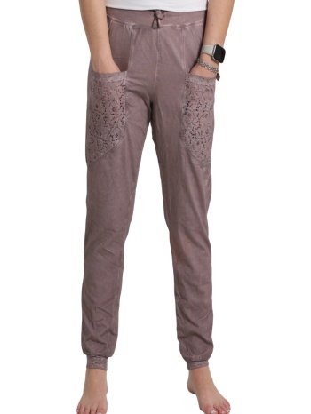 παντελόνι υφασμάτινο freddy με λεπτομέρειες από δαντέλα σε προσφορά