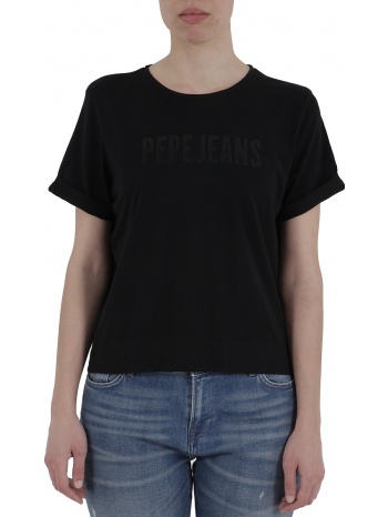 μπλούζα κοντομάνικη pepe jeans paula pl502597-999 σε προσφορά