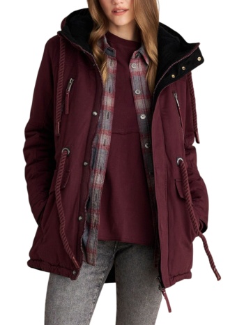 μπουφάν attrattivo παρκά με κουκούλα 9921816-oxblood σε προσφορά