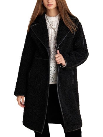 παλτό attrattivo μάξι διπλής όψης 9921882-black γυναικείο σε προσφορά