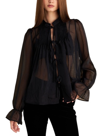 top attrattivo μακρυμάνικο με δεσίματα 9922290-black σε προσφορά