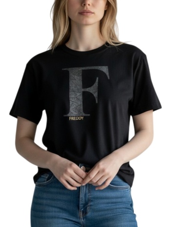 μπλούζα κοντομάνικη freddy with crystals s0wfnt3-n0 σε προσφορά