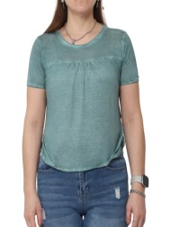 μπλούζα κοντομάνικη freddy μονόχρωμο s7wact6-v48q γυναικείο