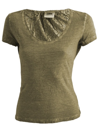 μπλούζα κοντομάνικη freddy mε δαντελένια πλάτη σε προσφορά