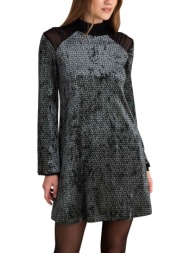 φόρεμα attrattivo με βελούδινη υφή 92022810-black γυναικείο