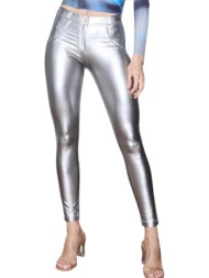 παντελόνι δερμάτινο freddy wr.up® metallic regular rise - super skinny wrup2rs925-s γυναικείο